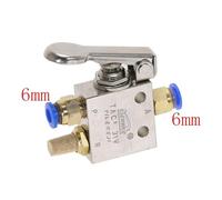 Mechanical Valve TAC2-31P 1/8" Thread 2 Position 3 Way Spring Lever Air Pneumatic switch Valve Fittings IDGTTLDF(PC 6mm Fittings)
