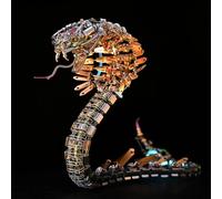 Mechanical Viper Cobra Snake Building Kit, 3D Puzzle Metal Steampunk Snake DIY Assembly Jigsaw Model for Adults Gift Christmas (1000+Pieces)