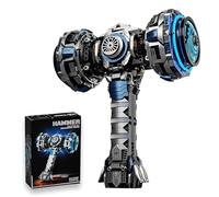 Mechanical War Hammer Building Set for Adult - 1149PCS Steampunk Weapon Bricks Kit, Collection Hammer Toy Model, Home Office Decor, Creative Gift for Men, Women