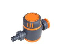 Mechanical Water Timer for Garden Hose, No Battery Required 120 Mins Automatic Irrigation Timer, Outdoor Tap Water Controller for Lawn, Plants, Flowers - Simple Manual Operation (Orange/Grey)