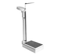 Mechanical Weight Scale, with Adjustable Height Rod, for Schools Gyms and Home, Mechanical Column Scale, Easy To Read Height and Weight Scale(White)