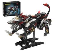 Mechanical Wolf Building Blocks Set, Cyber Animal Bricks Kit, 891PCS | Collection Mecha Wolf Model for Adult, Home Office Decor, STEM Education Toys, Creative Gift for Men Women