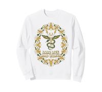 Mechanical Women Daisy Snake Graphic Sweatshirt