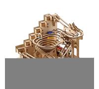 Mechanical woodPuzzle -Diy Bead Tracks Model, 3d woodBuilding Kit | Adult Stress Reliief Craft, Light Weight Teen Student Hobby Puzzlle, Thanks Giving Home Decor, Wooden Gear Decoration