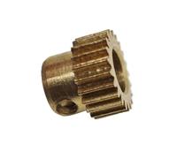 Mechanical Worm Gears Wheel, Brass 0.4 Module Cylindrical Spur Gear Pinion Motor Driver 30-31 Teeth Multiple Sizes(31 teeth 3.17mm bore)