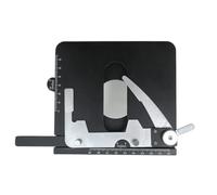 Mechanical X Y Microscope Stage Integrated Metal Construction, L | Mechanical Slide Holder, Separate Directional Controls, Front-to-Back and Side-to-Side Viewing Area Positioning
