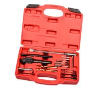Mechanics Glow Plug Replacement Tool 16Pcs Carbon Steels Extractor Tool Kits for Truck and Heavy Equipment Maintenance Glow Plug Extractor Set