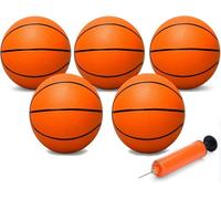 Mechaniker Mini Basketball for Indoor Mini Basketball Hoop, 25cm Small Replacement Basketballs Soft Ball for Inflatable Pool, Beach Sandbox Outdoor Play Game Gift Bulk for Toddler kids Adults