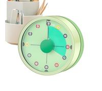 Mechanischer Visual Timer 135g Edelstahl 3.5x5.8cm für Kinder und Erwachsene | Küchen Timer mit 72dB Alarm | Lern Timings für Schule und Hausaufgaben | Countdown Uhr Kochen Backen