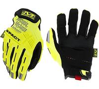 Mechanix Wear: Hi-Viz M-Pact Work Gloves - Touch Capable, Impact Protection, Absorbs Vibration (X-Large, Fluorescent Yellow)