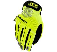 Mechanix Wear: Hi-Viz M-Pact Work Gloves - Touch Capable, Impact Protection, Absorbs Vibration (X-Large, Fluorescent Yellow)
