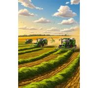 Mechanized Farm 200 Piece Jigsaw Puzzles for Adults, Colourful, Challenging & Brainteasing Adult puzzles 200 Pieces Farm, Fun jigsaws for The Whole Family 14x10 inch