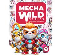 MechaWild Series: Animal Robots Coloring Book Featuring 20 Cute Animals for Kids, Teens and Adults