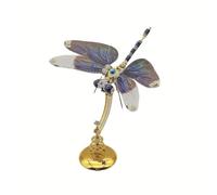 MechEdu 200+ Pieces Shadow Wing Dragonfly Model, 3D Metal Steampunk Insect Kit with Magnetic Display Base, a Gift Option for Model Lovers