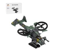 MechEdu 791PCS MOC-134407 Sci-Fi Multi-Purpose Helicopter Kit, Each Part Ensures a Firm, Stable Construction, for Teenagers and Adults