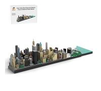 MechEdu MOC-221106 New York City Financial District, 4292 Pieces Church Street Pearl Street Building Blocks Set, Architectural Models as a Gift for Collectors and City Planners