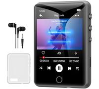 MECHEN 64GB Bluetooth 5.3 MP3 Player with 2.4" Full Touch Screen | Wireless 5.3 audio, speaker, FM radio, e-book, and up to 512GB expansion-all in one portable player.