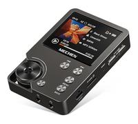 MECHEN M30 HiFi MP3 Player 64GB DAC Decoding DSD Gray | WM8965 DAC+TI Amp, MP3/WMA/WAV/APE/FLAC/AAC, 1500mAh 25H, 2" Screen, Expand to 512GB, Zinc Alloy Shell