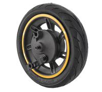 MechKit 10 Inch Electric Scooter Front Wheel with Drum Brake High Performance Shock Absorption Pneumatic Vacuum Tire for MAX G30 Replacement Durable Rubber Aluminum Alloy Lightweig