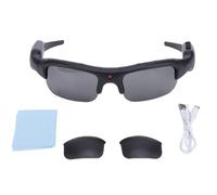 MechKit 1080P HD Camera Glasses Smart Stabilization Wide Angle Lens for Outdoor Activities Cycling Sports [Polarized Lens]