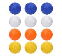 MechKit 12 PCS PU Children Kids Golf Balls Set Colorful Elastic Training Practice Accessories for Indoor Outdoor Sports and Games