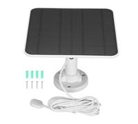 MechKit 12W Solar Panel Charger IP65 Magnetic Charging Security Camera Solar Power Supply for Arlo Pro 3 Pro 4 Ultra 2 Go 2 (White)