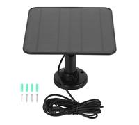 MechKit 12W Solar Panel Charger IP65 Magnetic Charging Security Camera Solar Power Supply for Arlo Pro 3 Pro 4 Ultra 2 Go 2 (Black)