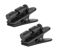 MechKit 2PCS Black Earpiece Headphone Headset Earphone Earbud Large Clip Clamp for Mobile Phone Walkie Talkie MP3 Headphones ABS Plastic Durable Fashionable Accessories