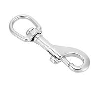 MechKit 316 Stainless Steel Hook Eye Clasp Snap Hook Heavy Duty Proof Quick Connect Disconnect for Diving Bags Straps Pet Chains Silver Multiple Sizes (101mm)
