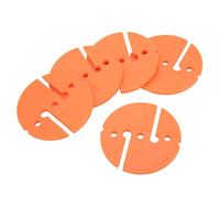 MechKit 5Pcs Diving Line Marker Cave Dive Marker Scuba Safety Rope Line Marker PVC Round Shape for Underwater (Orange)