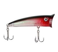 MechKit Artificial Fishing Lure ABS Plastic Floating Popper Fish Like Bait for Saltwater Freshwater Fishing 7cm 5 Color Options (1#)