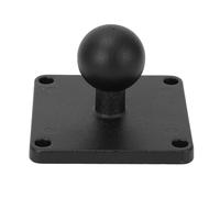 MechKit Ball Mount Adapter Plate 1 Inch Aluminium Alloy Rubber Universal AMPS Adapter Plate for Ships Boats Kayaks Trucks Cars Off Road Vehicles