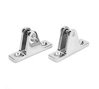MechKit Bimini Top 90° Deck Hinge Heavy Duty Marine Grade 316 Stainless Steel Resistant Proof Boat Deck Hinge Mount for Boats Yachts Kayaks Canoes 2pcs