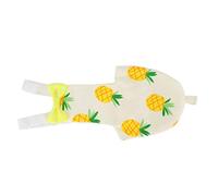 MechKit Bird Diaper Parrot Diaper Bird Flight Suit Cute Washable Reusable Absorbent Leak Proof Diaper Clothes for Small Medium Large Parrots Pink Rabbit Pineapple Pattern (L Fruit)