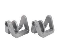 MechKit Boat Bumper Clips Quick Release Premium Durable Nylon Fiberglass Adjustable Holders for Pontoon Boats 2Pcs Set Smooth Surface Design (Silver)