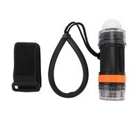 MechKit Dive Strobe Light High Brightness LED Battery Powered Diving Signal Flashlight for Underwater Adventure ABS Plastic 150g 60m 3xAA Batteries (Black)