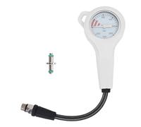 MechKit Diving Pressure Glow in The Dark BCD Submersible Pressure with Hose for Scuba Underwater Diving Equipment White Dial (15CM)