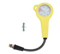 MechKit Diving Pressure Glow in The Dark BCD Submersible Pressure with Hose for Scuba Underwater Diving Equipment White Dial (15CM)