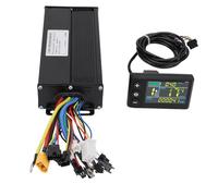 MechKit Electric Bike Brushless Motor Controller Kit, 36V 48V 52V 1500W 2000W 40A 3 Mode Sine Wave Controller S866 Color LCD Display Panel Kit