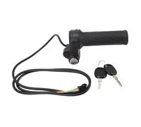 MechKit Electric Bike Throttle Grip Universal Electric Bicycle Scooter Wire Twist Throttle Grip with 2 Keys Speed Controller Handle