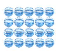 MechKit EVA Golf Balls Soft Practice Golf Foam Balls Lightweight Wear Resistant Indoor Swing Training For Kids Adults Pets 20PCS Colorful Blue White Black Pink (Blue/white ink ball 42mm-1 piece)