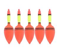 MechKit Fish Floats Fishing Drift Plastic Fishing Floats Durable LongRange Hanging Drifting Accessory for Freshwater Saltwater Fishing 5 Pack Bright Red (12cm)