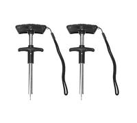 MechKit Fish Hook Remover Tool Durable T Shape Fish Hook Separator Portable Easy Reach Aluminum Fishing Hooks Extractor for Saltwater Freshwater Fishing 2pcs Set (S)