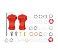 MechKit Fishing Reel Handle Knob Red Plastic Refit Accessory Kit for Low Profile Spinning Reel Upgrade Durable Comfortable Retro Style Easy to Install 2 Pack with Wrench