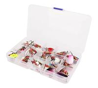 MechKit Fishing Spinner Lures Metal Spinner Bait 30Pcs Anti Stainless Steel Sequin Baits with Sharp Hooks for Fresh Salt Water Fishing Outdoor Gear