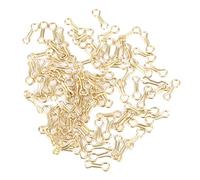 MechKit Fishing Wire Eyes Sinker Steel Alloy Screw Leads Mould Loops Tackle Accessory 300PCS High Strength Durable Lightweight Compact for Carp Fishing in Freshwater Saltwater (Small: Approx.