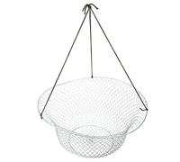 MechKit Folding Steel Wire Fishing Net Bait Shrimp Cage Crab Lobster Trap Nets Durable Portable Foldable for Freshwater Outdoor Fishing Kayaking Boating Steel Wire 45cm