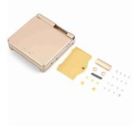 MechKit Game Console Protective Case Cover Full Repair Kit Premium ABS Material Lightweight Portable Replacement for GBA SP Black Silver Gold Optional 8x8x2 5cm (Gold)
