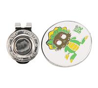 MechKit Golf Hat Clip Marker Cartoon Animal Pattern Cute Golf Cap Clip Decoration Accessory for Golfers Metal Paint Process Diameter 30mm (Dragon (Chen))