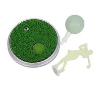 MechKit Golf Luminous Desktop Decorations Mini Golf Souvenirs Magnetic Base Glow in The Dark Golf Ball Player Model for Golf Enthusiasts Home Office Decor 11cm Green
